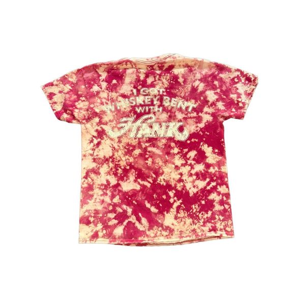 Hank Williams Jr. I Got Whiskey Bent With Hank Bleached Tour Tee - Picture 2 of 4